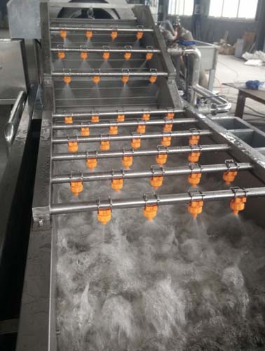bubble cleaning machine for vegetables