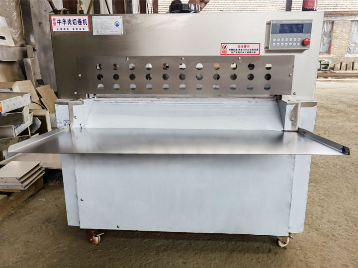 Eight-rolls frozen meat slicer machine in stock