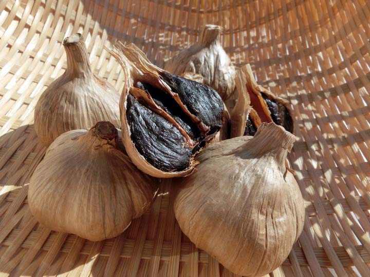 fermented black garlic