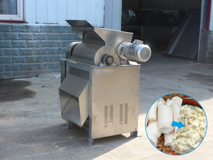 peeled cassava grater machine