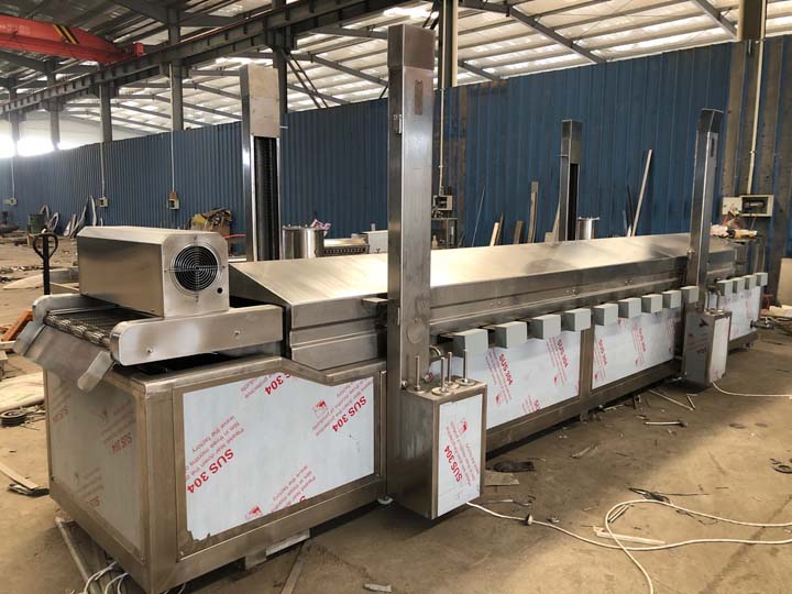 fryer machine with 8m mesh belt