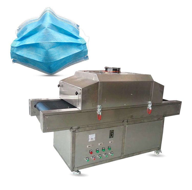 How does the UV sterilizer machine sterilize the medical mask?
