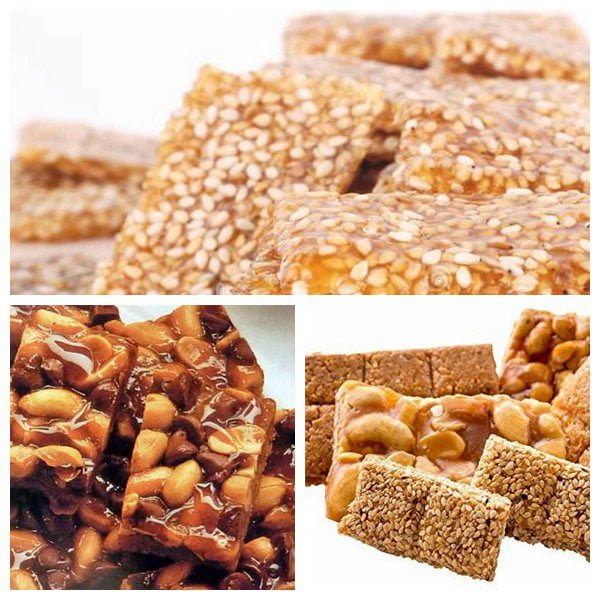 all kinds of nut brittles