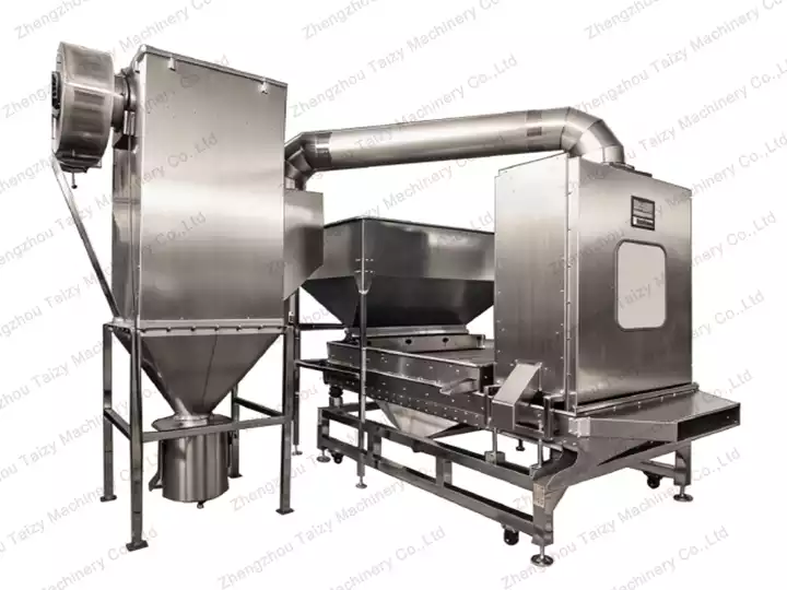 multifunctional screening machine with a dust collector